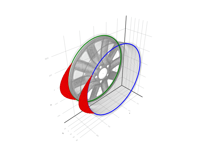 Force distribution calculated and displayed in Julia and deformation displayed in PrePoMax (CalculiX)